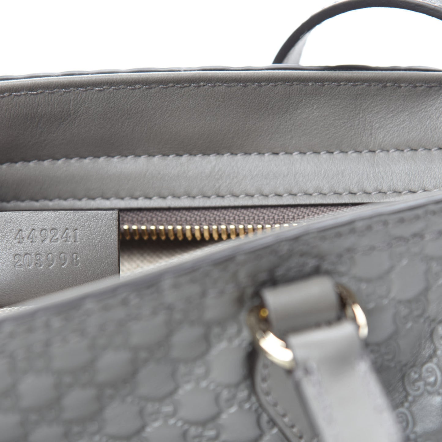 Microguccissima Small Bree Tote Graphite