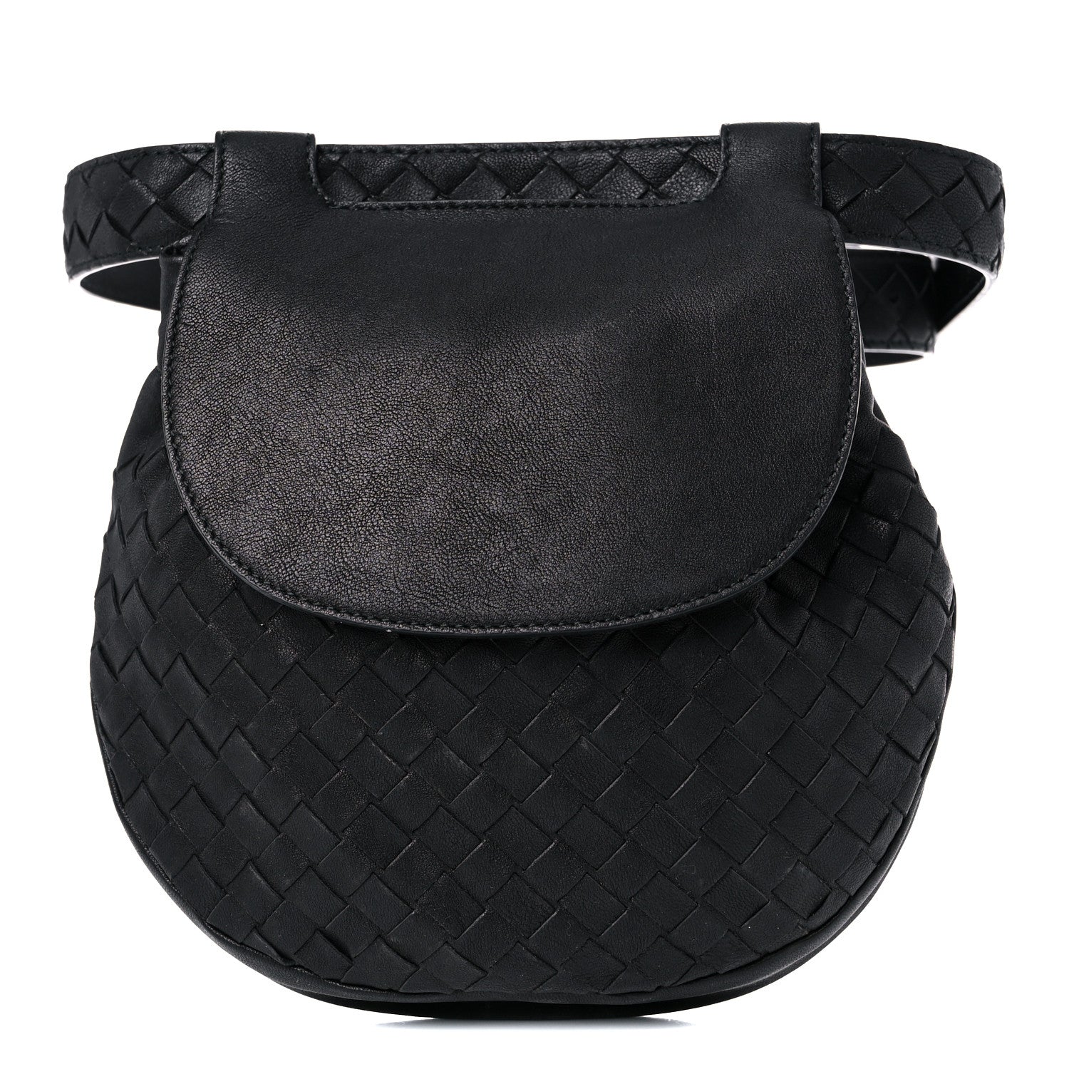 Bottega Veneta Nappa Intrecciato Belt Bag Black 1 of 12