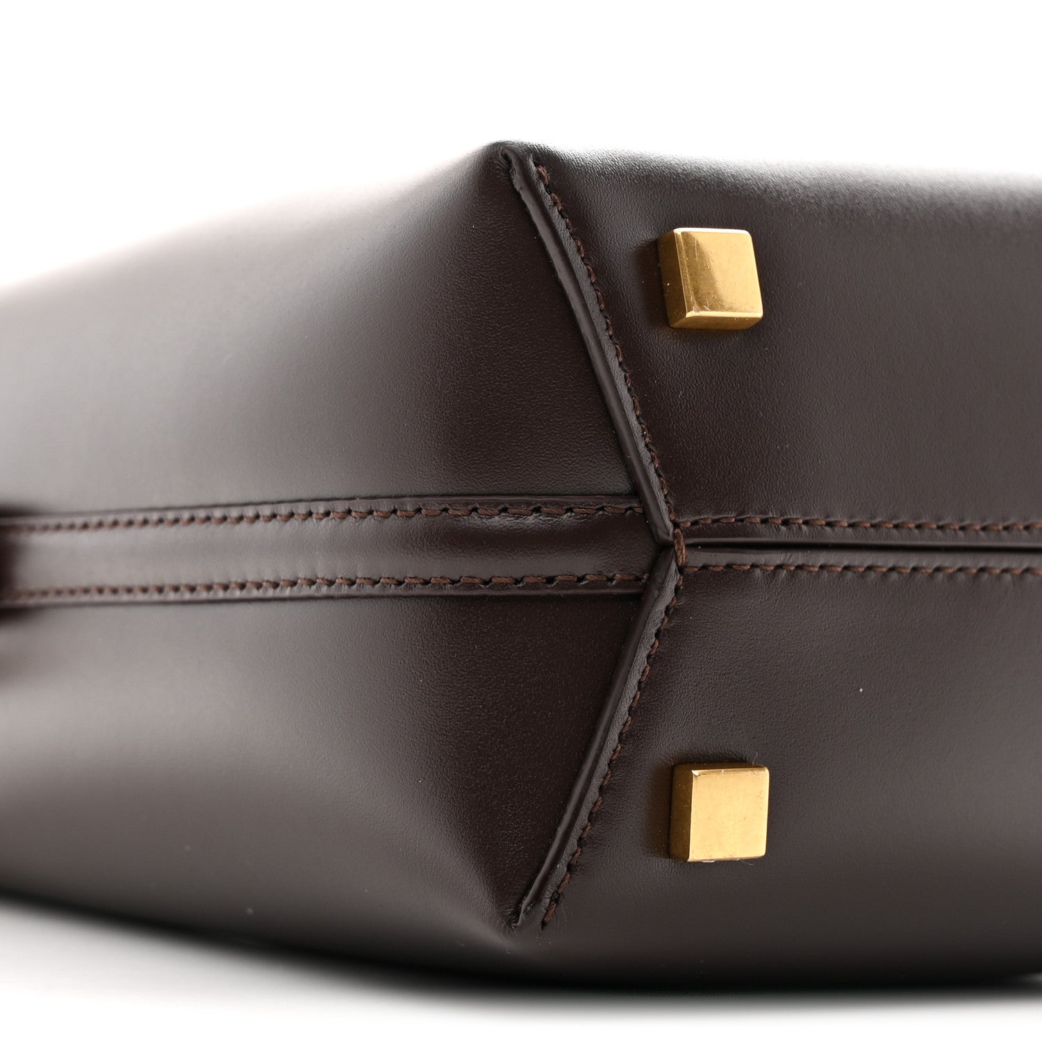 Saint Laurent Shiny Calfskin Le 37 Mini Bucket Bag Dark Sweet Chocolate 9 of 10