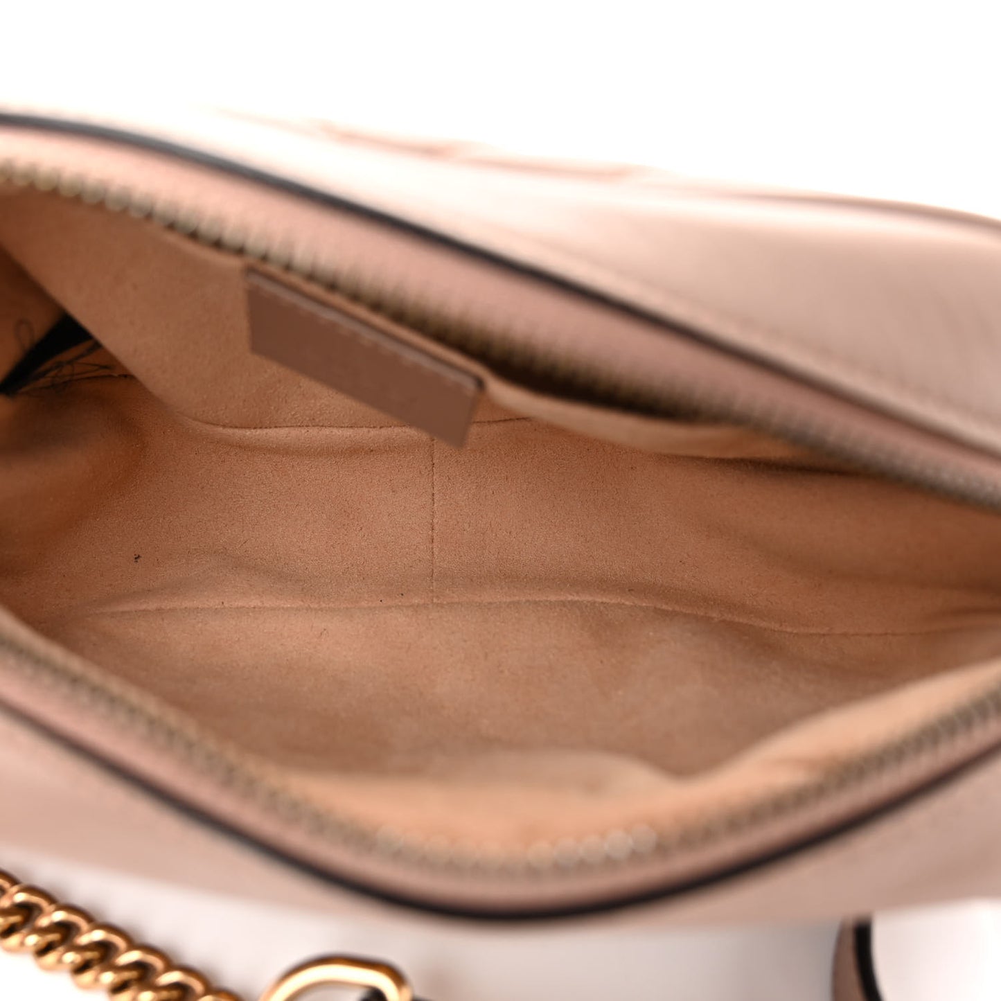 Calfskin Matelasse Mini GG Marmont Chain Shoulder Bag Porcelain Rose