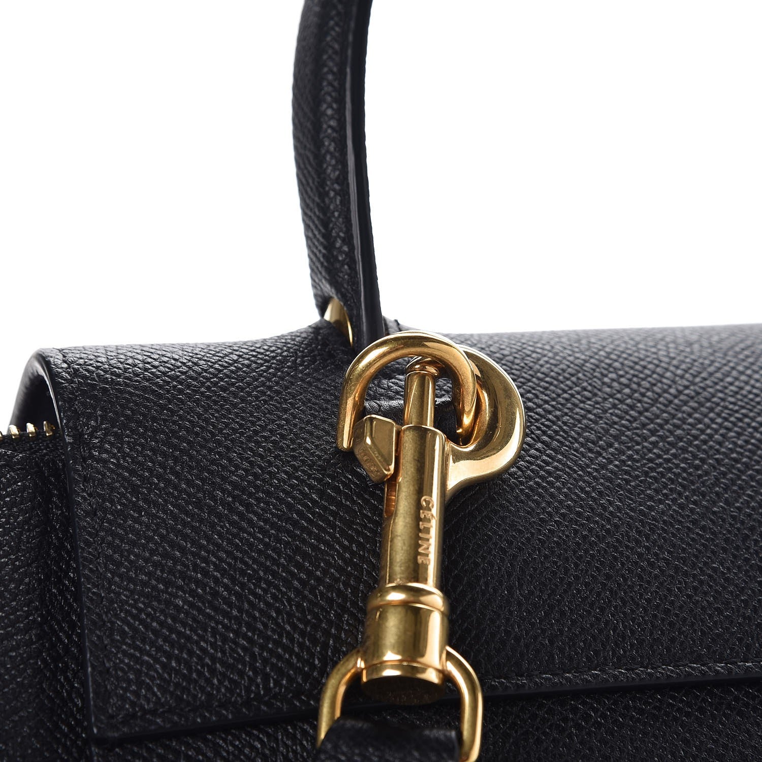 Celine Grained Calfskin Mini Belt Bag Black 9 of 10