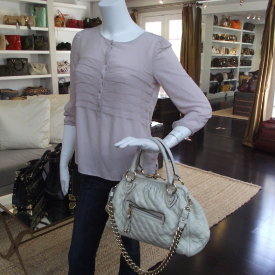 Marc Jacobs Quilted Leather Stam Bag White 2 of 9
