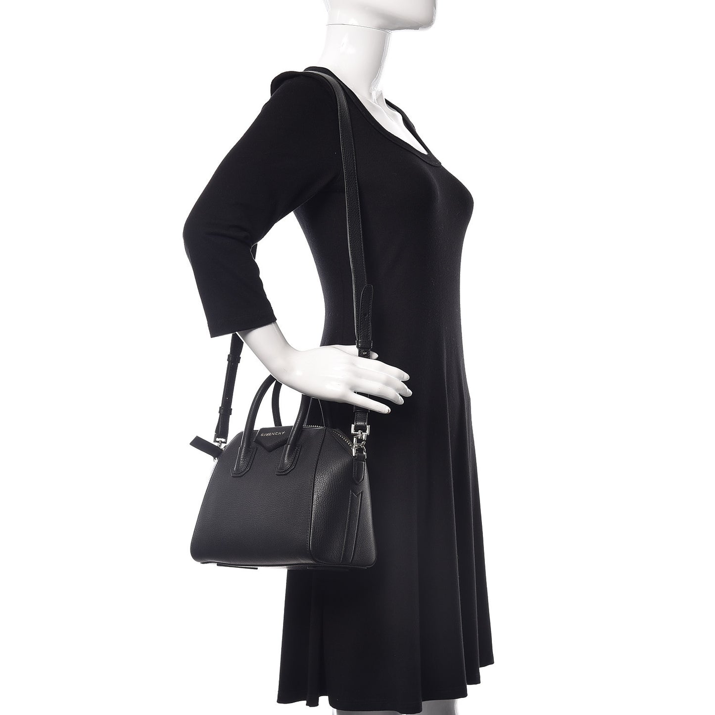 Sugar Goatskin Mini Antigona Black