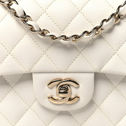 Chanel Caviar Quilted Small Double Flap White 9 of 23