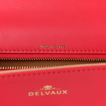 Delvaux Calfskin MM Tempete Satchel Rose Candy 15 of 21