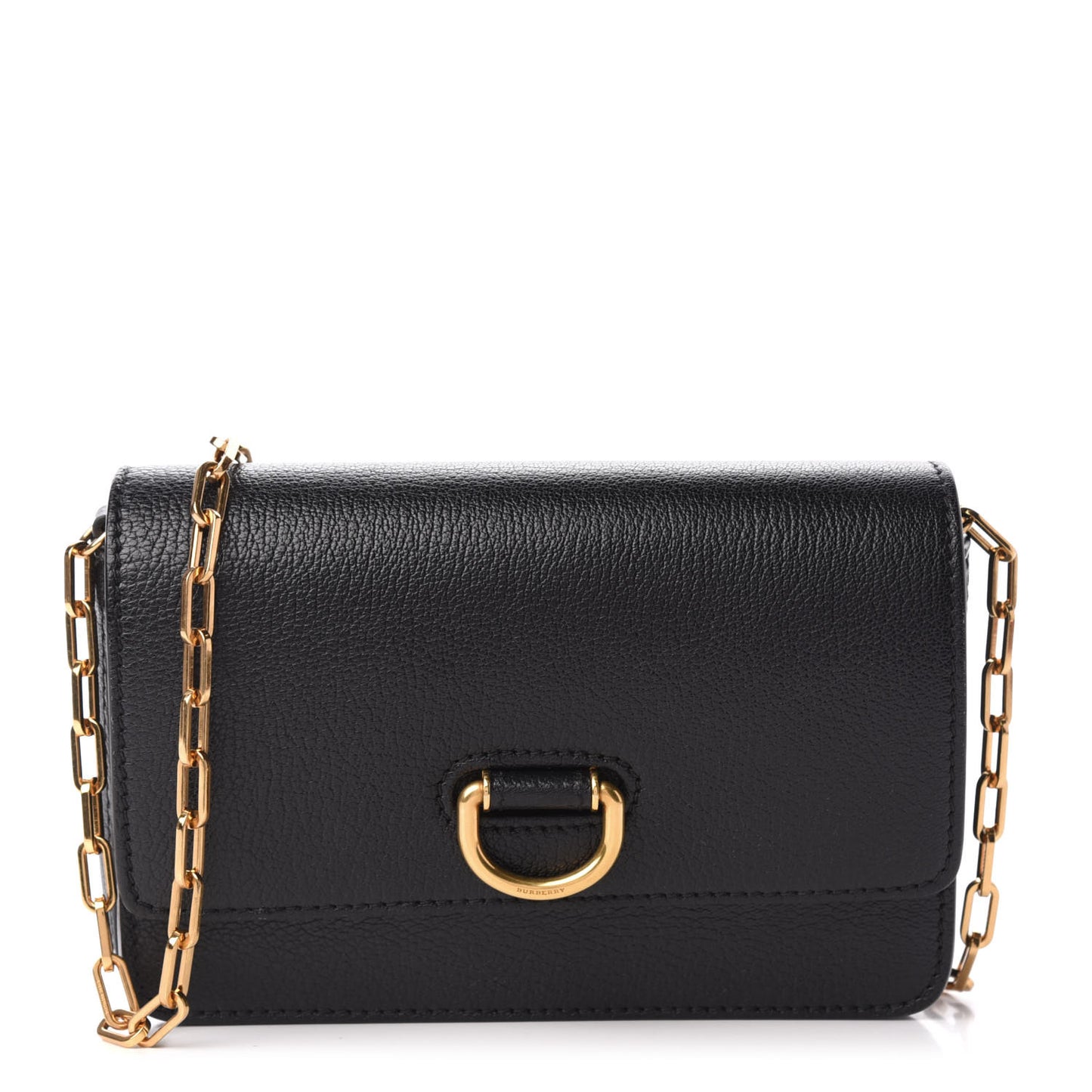 Goatskin Mini Hayes D-Ring Crossbody Bag Black
