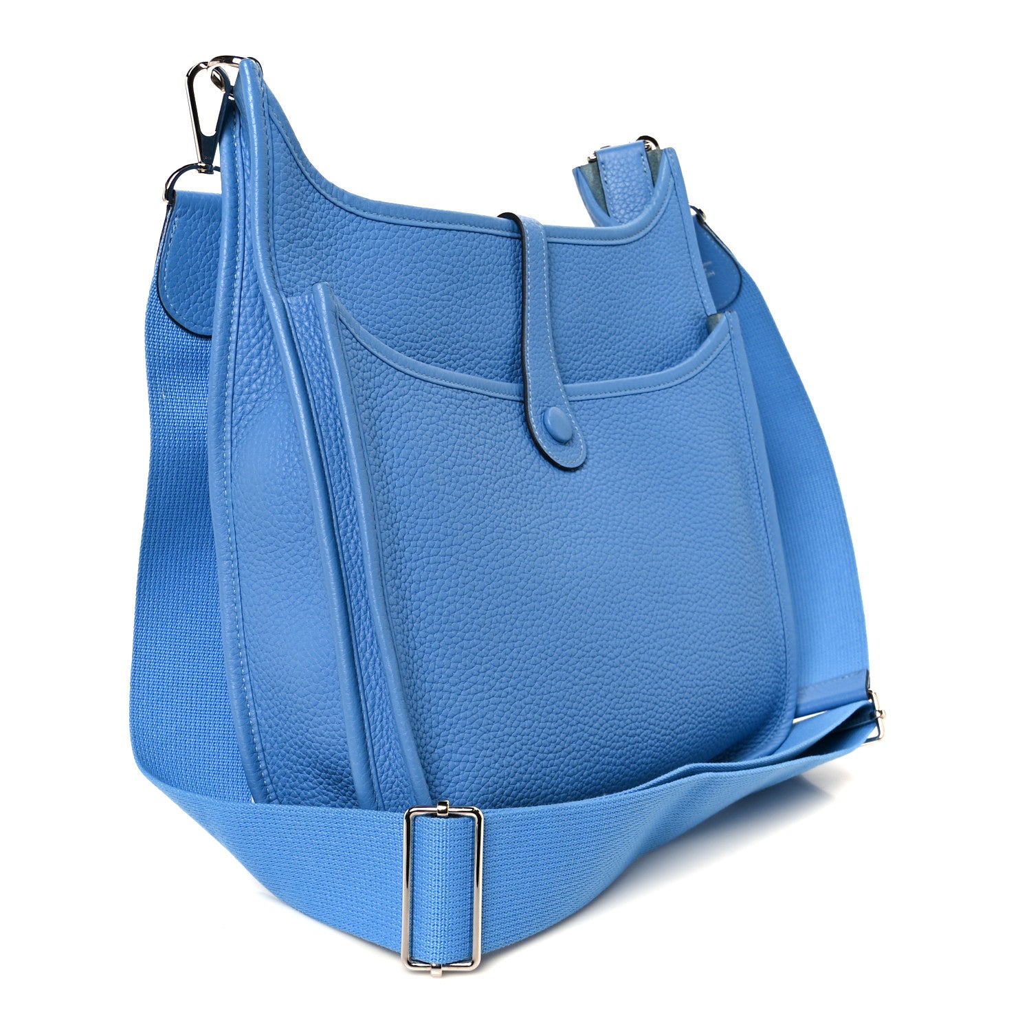 Hermes Taurillon Clemence Evelyne III PM Bleu Paradis 3 of 11