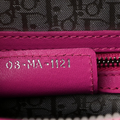 Christian Dior Lambskin Cannage Large Lady Dior Fuchsia 7 of 14