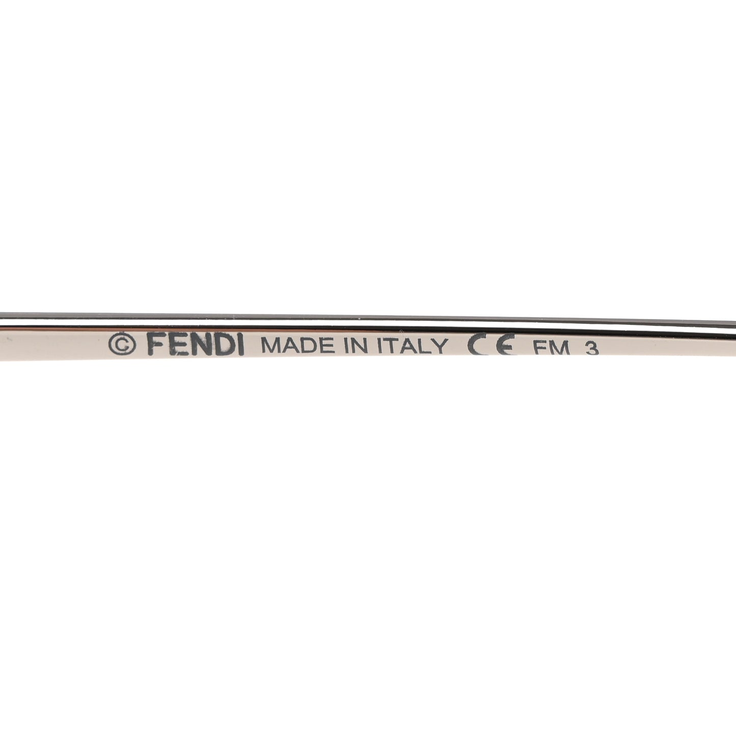 Metal F is Fendi Printed Run Away Round Frame Sunglasses FF 0285/S Black