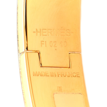 Hermes Enamel Narrow Clic Clac H Bracelet PM Pannacotta 5 of 5