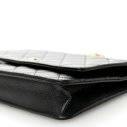 Chanel Caviar Quilted Wallet on Chain WOC Black 10 of 11