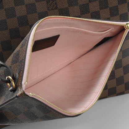 Louis Vuitton Damier Ebene Neo Neverfull MM Rose Ballerine 9 of 10