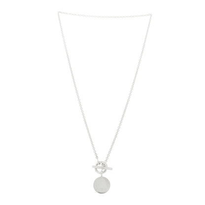 Hermes Sterling Silver Amulettes H Confettis Pendant Necklace 2 of 4
