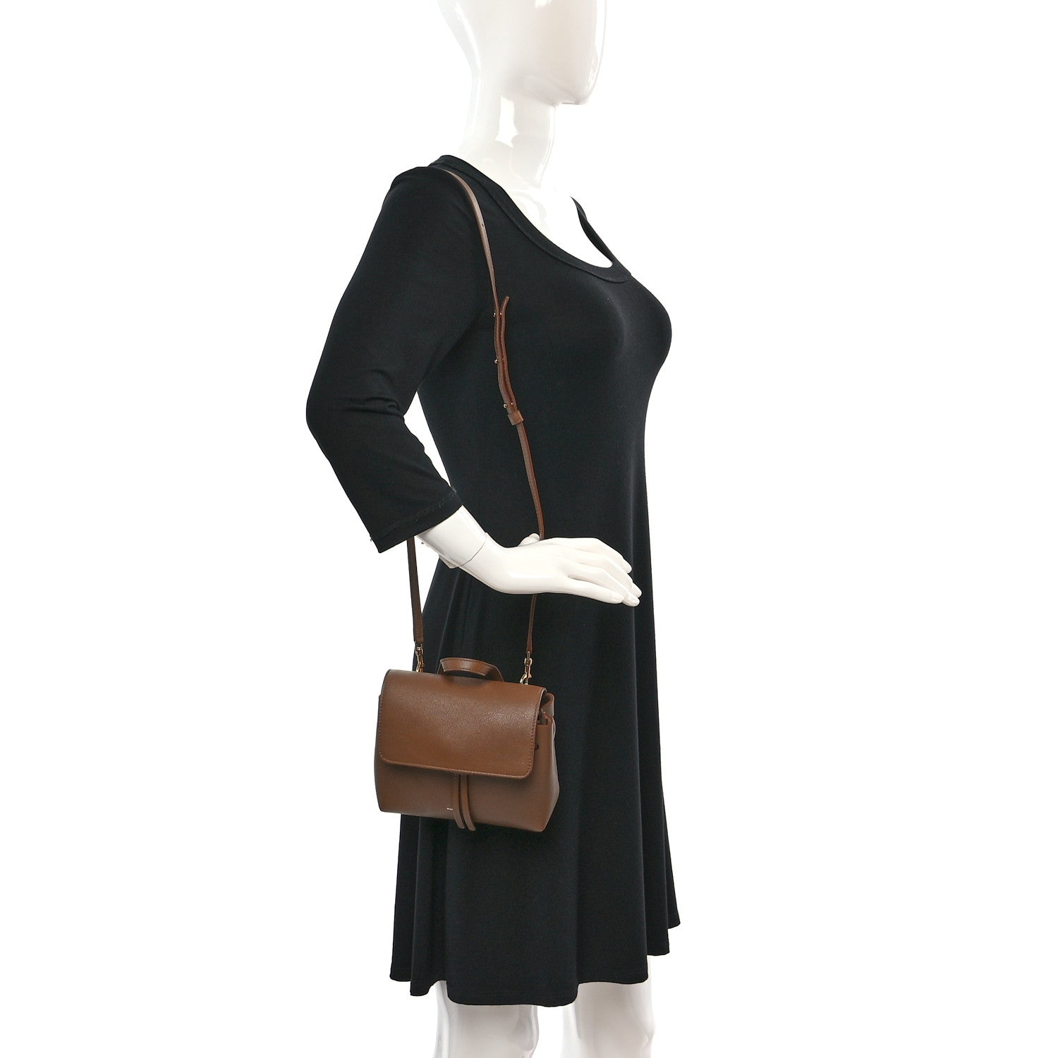 Mansur Gavriel Calfskin Mini Mini Soft Lady Bag Saddle 2 of 8