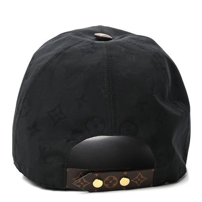 Louis Vuitton Polyester Silk Monogram LV Get Ready Cap L Black 6 of 10