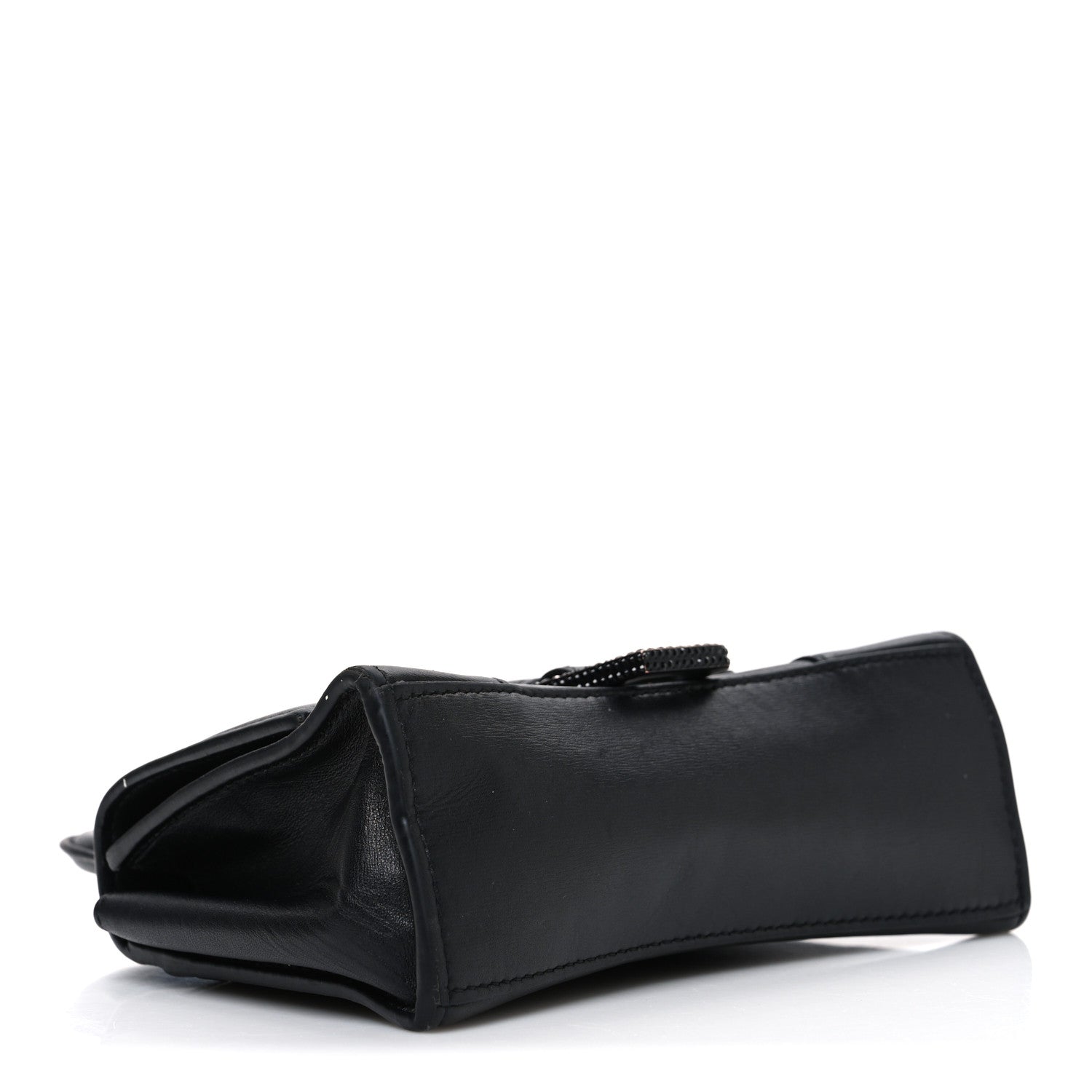 Balenciaga Shiny Box Calfskin Strass Hourglass Top Handle Bag XS Black 4 of 13