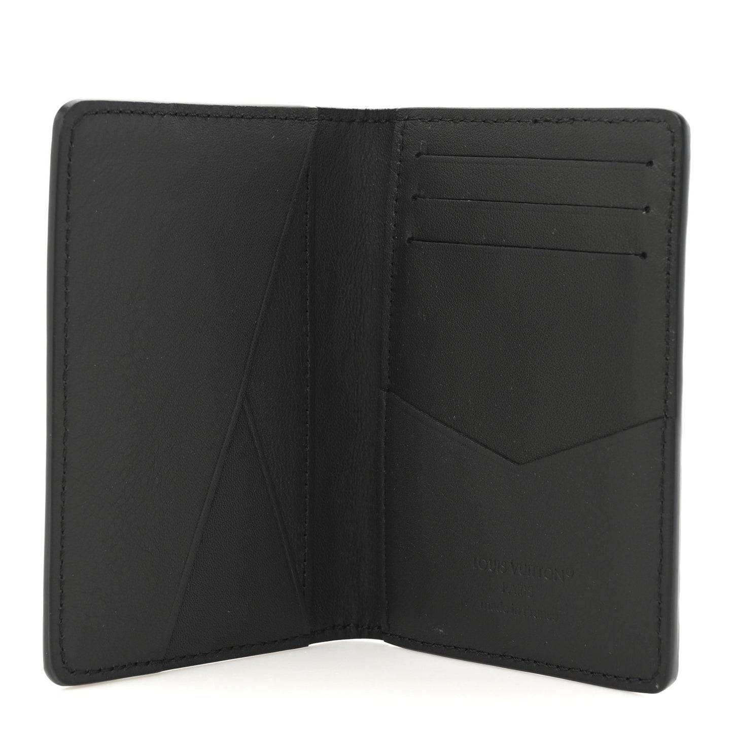 Calfskin Monogram Shadow Pocket Organizer Black