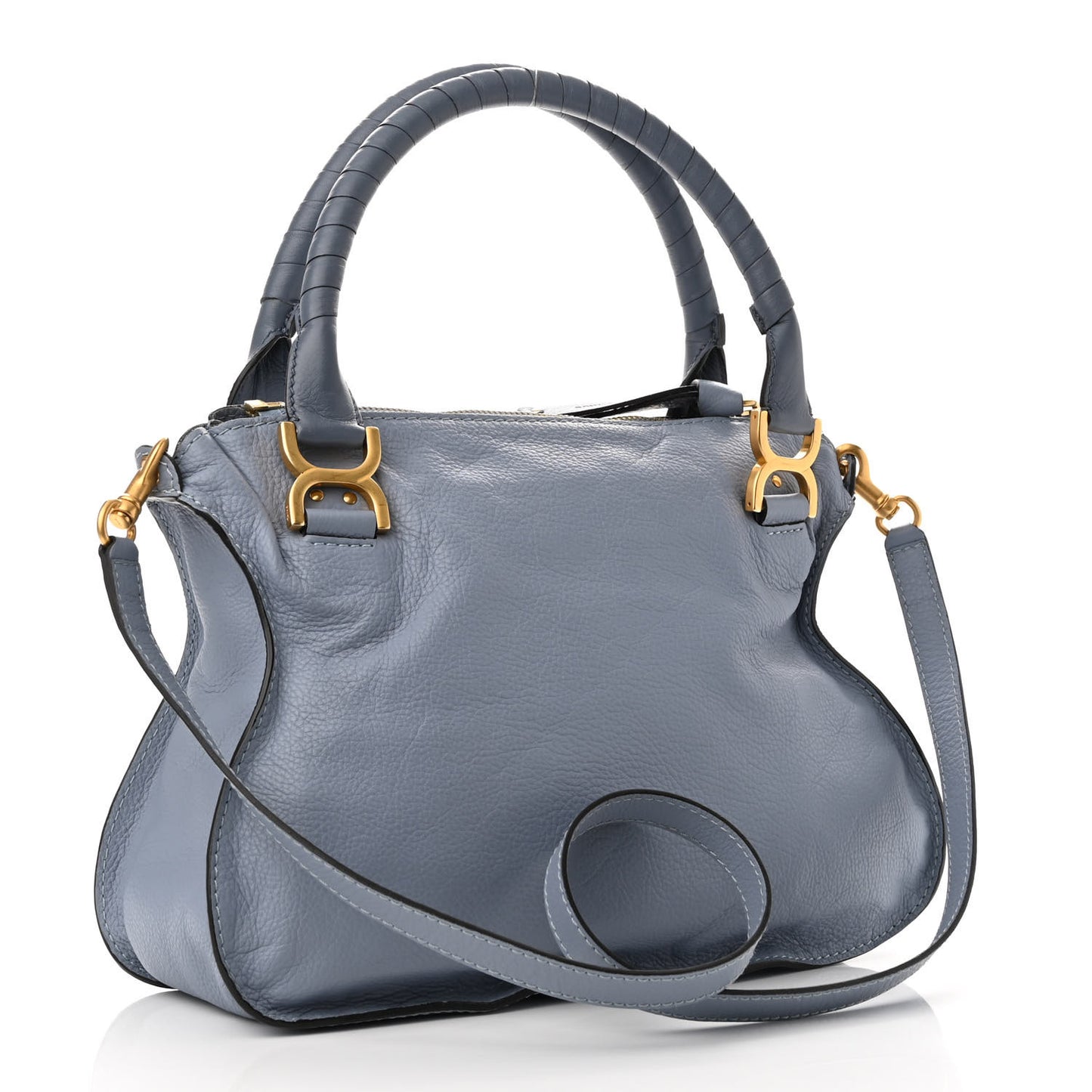 Calfskin Medium Marcie Satchel Street Blue