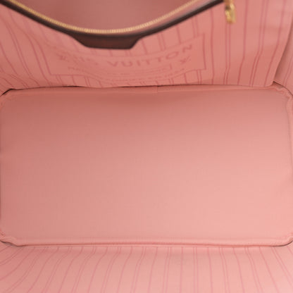 Louis Vuitton Damier Ebene Neo Neverfull MM Rose Ballerine 6 of 10