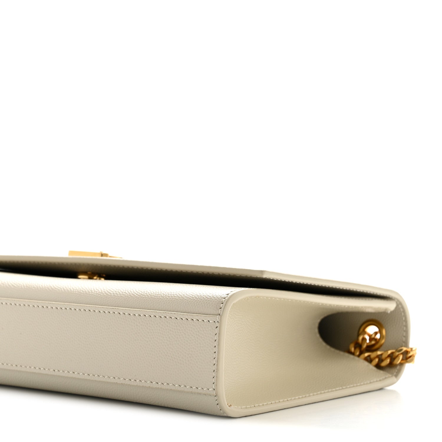 Saint Laurent Grain De Poudre Medium Classic Monogram Kate Satchel Crema Soft 10 of 12