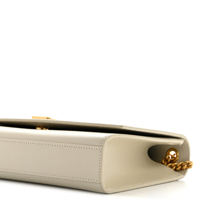 Saint Laurent Grain De Poudre Medium Classic Monogram Kate Satchel Crema Soft 10 of 12