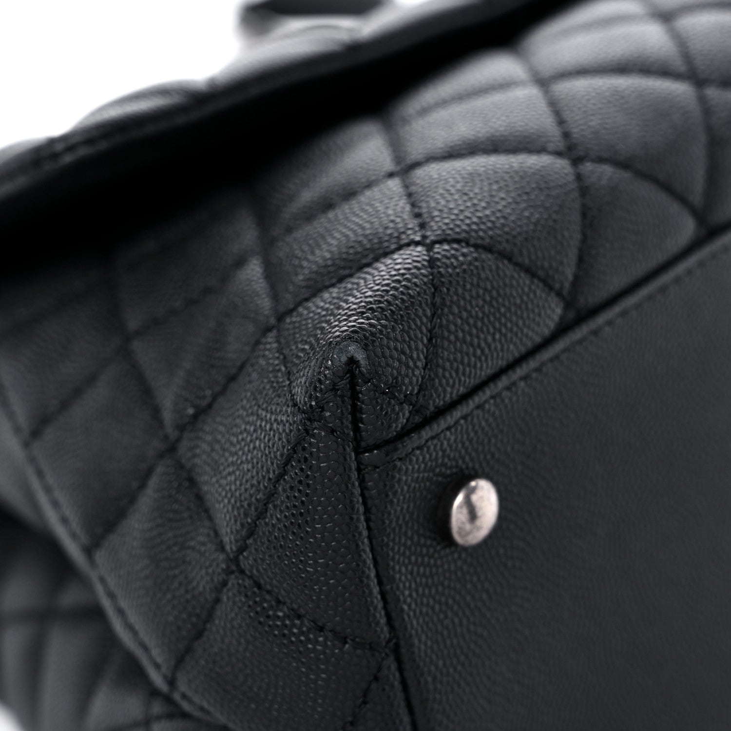 Chanel Caviar Quilted Small Coco Handle Flap Black 8 of 13