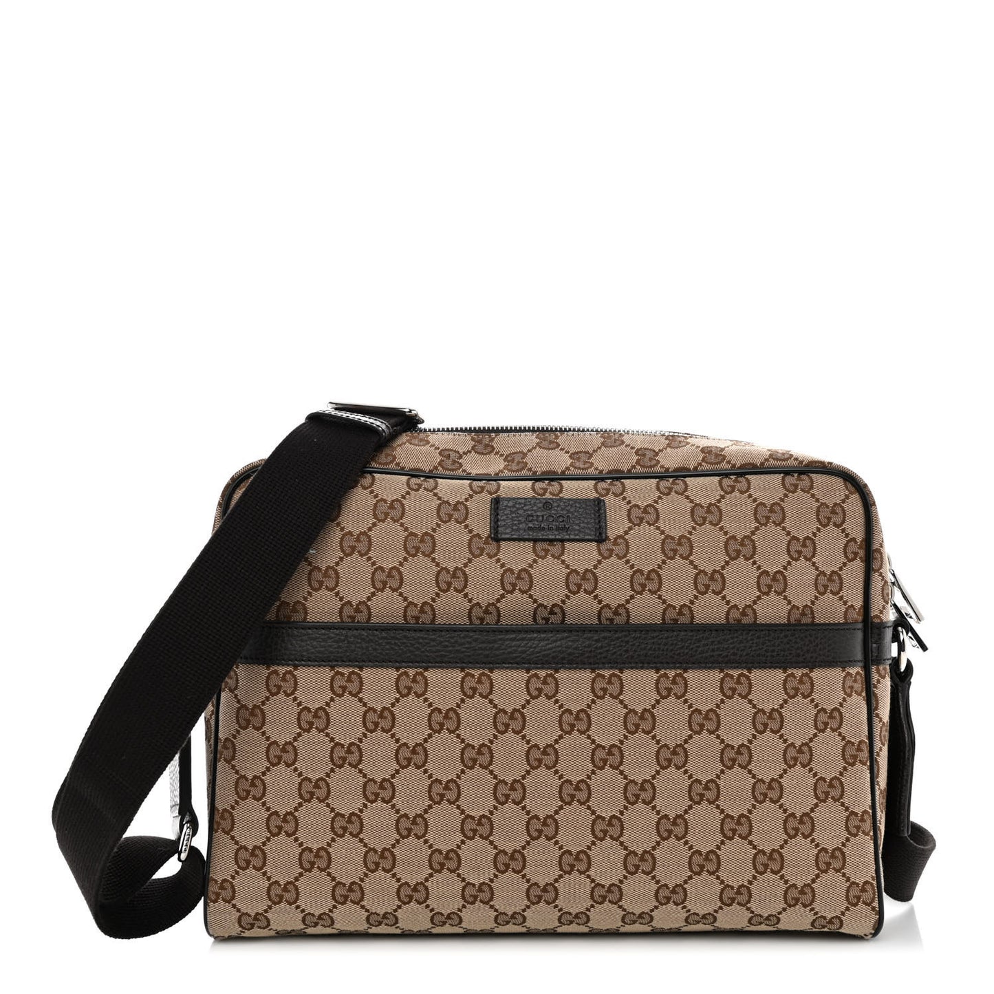 Monogram Dollar Calfskin Large Camera Case Beige Ebony Testa di Moro Marrone Scuro