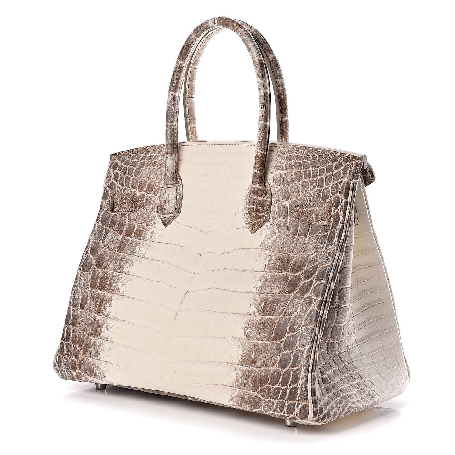 Matte Niloticus Crocodile Himalaya Birkin 30 Blanc