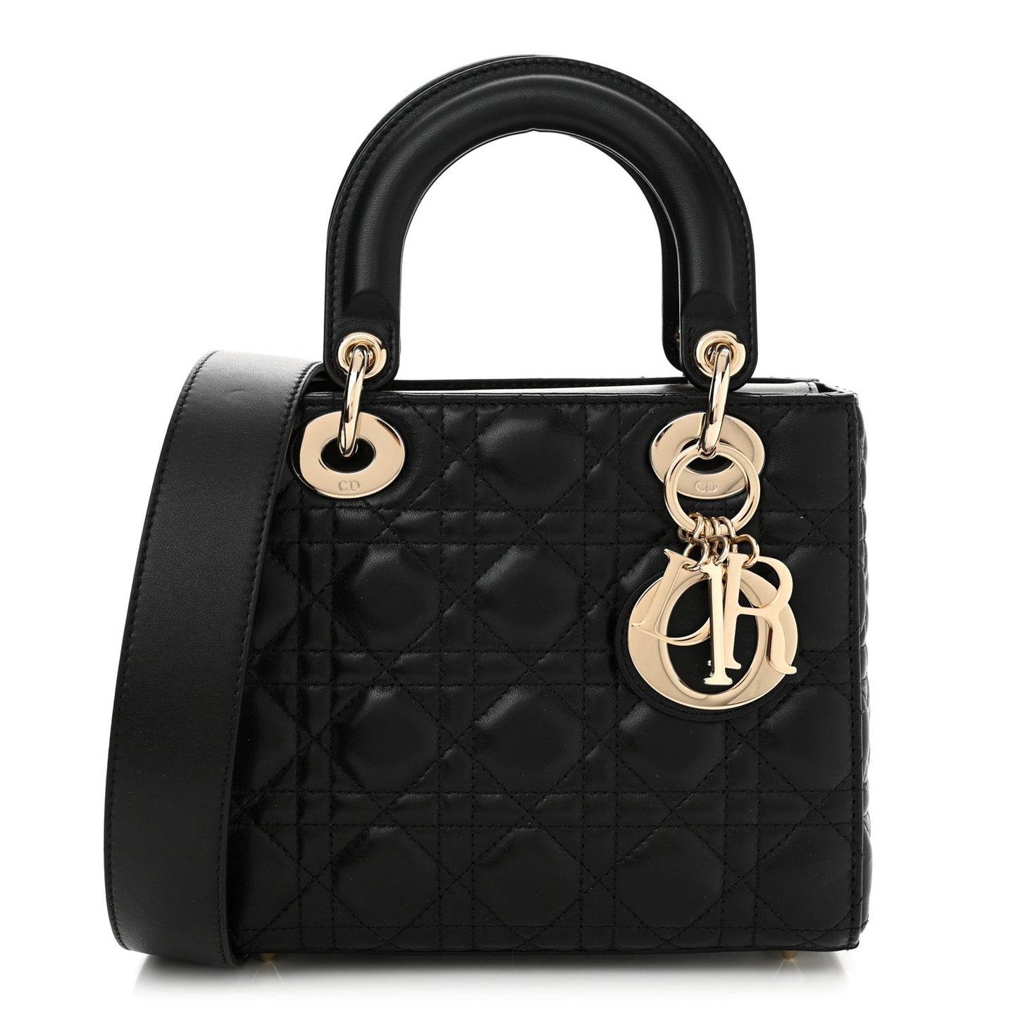 Lambskin Cannage Small My ABCDior Lady Dior Black