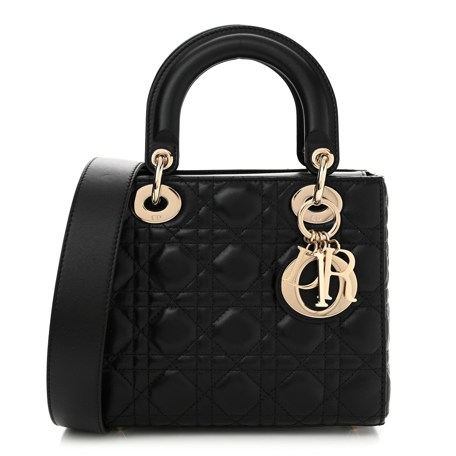 Christian Dior Lambskin Cannage Small My ABCDior Lady Dior Black 1 of 11