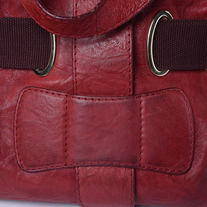 Jimmy Choo Calfskin XL Ramona Tote Burgundy Red 9 of 17
