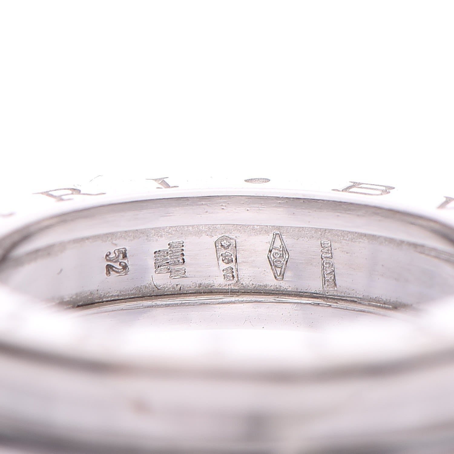 Bulgari 18K White Gold B.Zero1 Ring 52 6 6 of 6