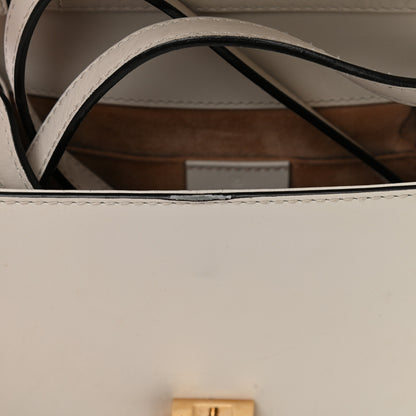 Gucci Calfskin Mini Sylvie Top Handle Bag White 20 of 21