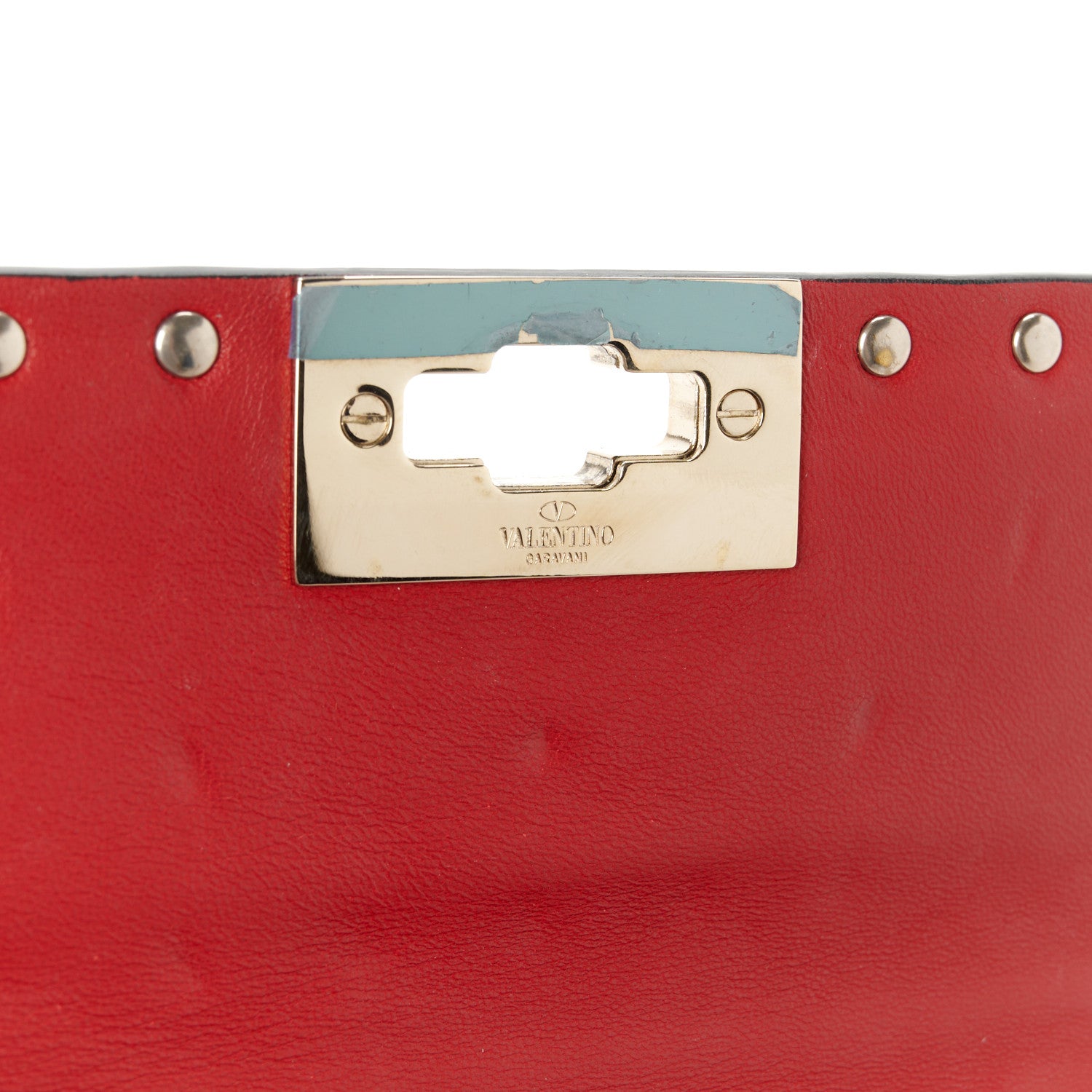 Valentino Garavani Nappa Small Rockstud Spike Shoulder Bag Rosso Valentino 7 of 11