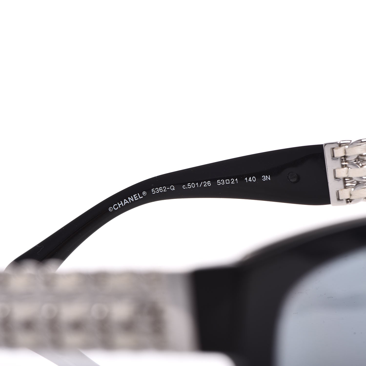 Chanel Square Chain Sunglasses 5362-Q Black 5 of 8