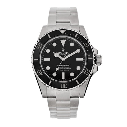 Rolex Stainless Steel 41mm Oyster Perpetual Submariner Watch Black 124060 1 of 5