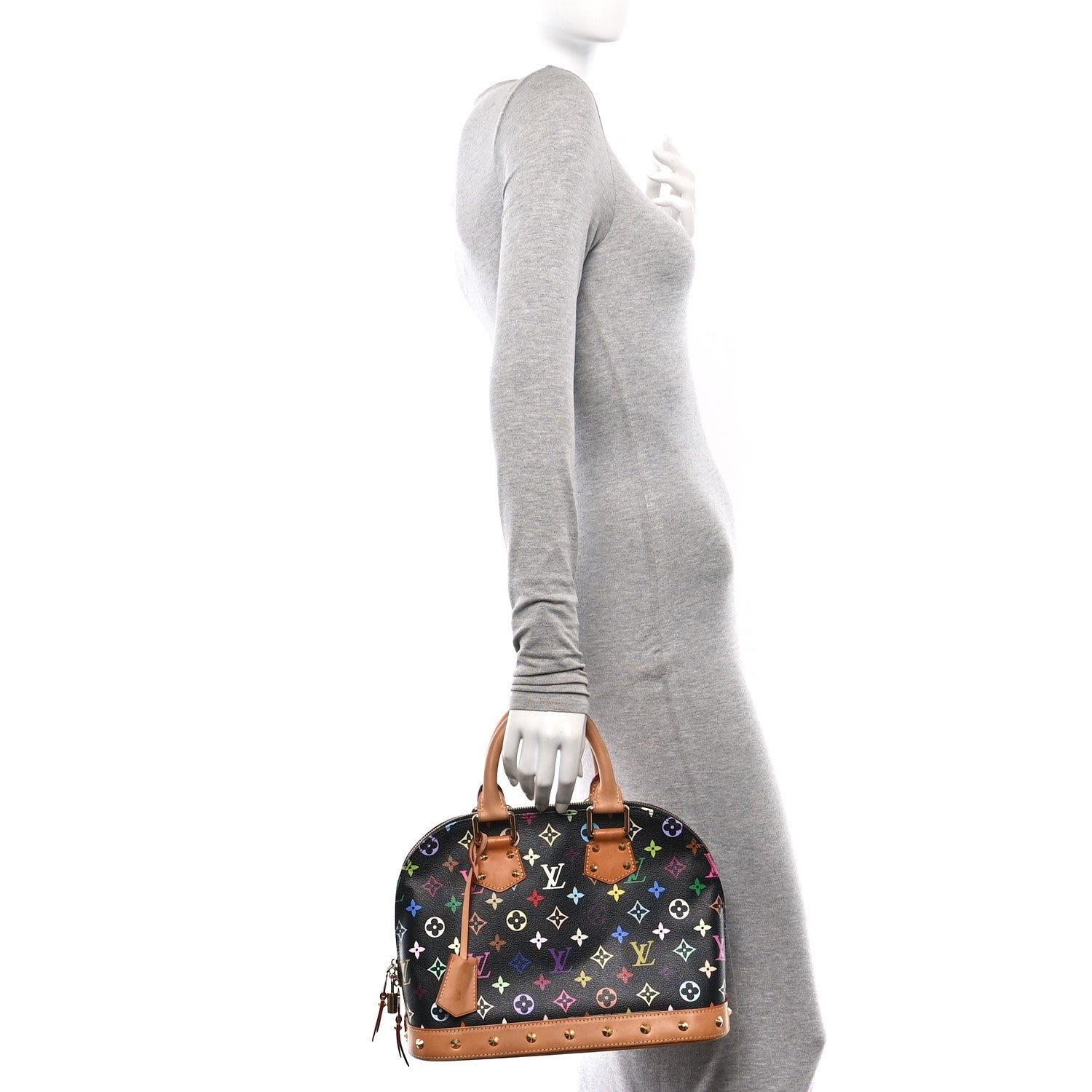 Louis Vuitton Monogram Multicolor Alma PM Black 2 of 12