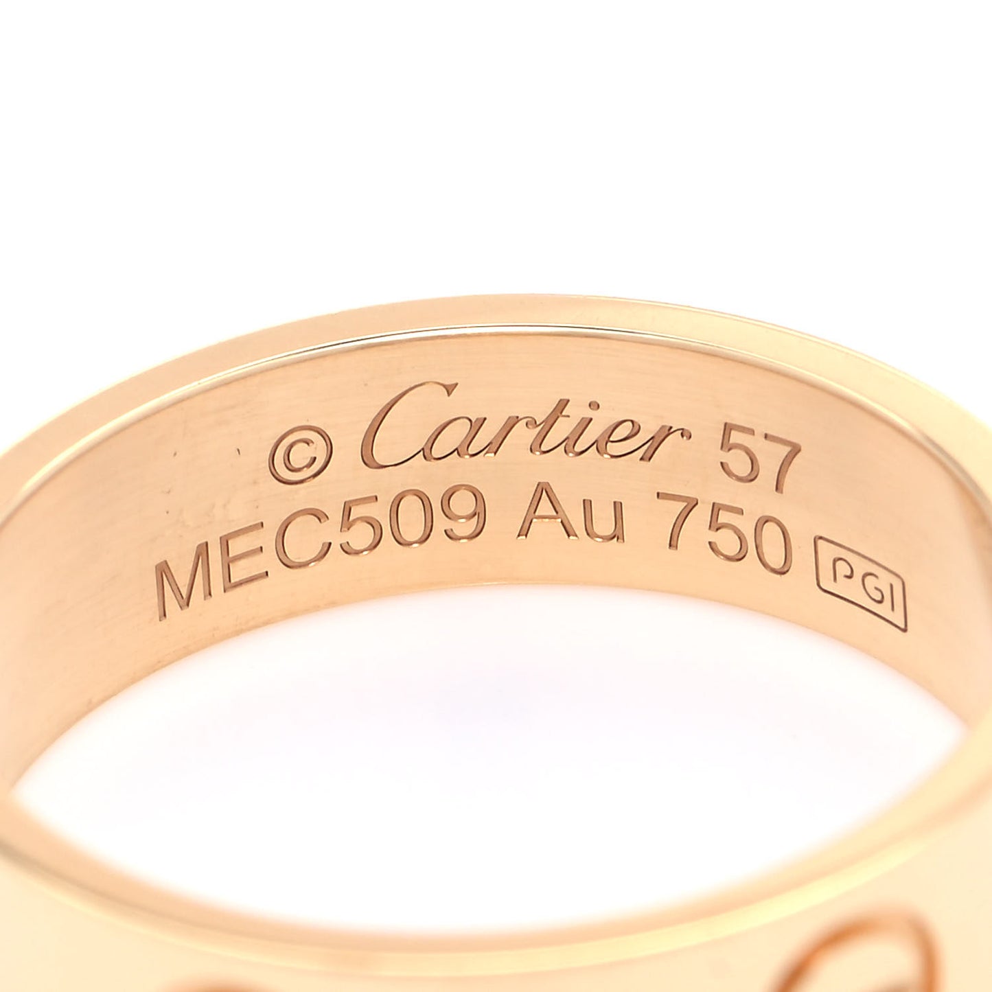 18K Yellow Gold 5.5mm LOVE Ring 57 8