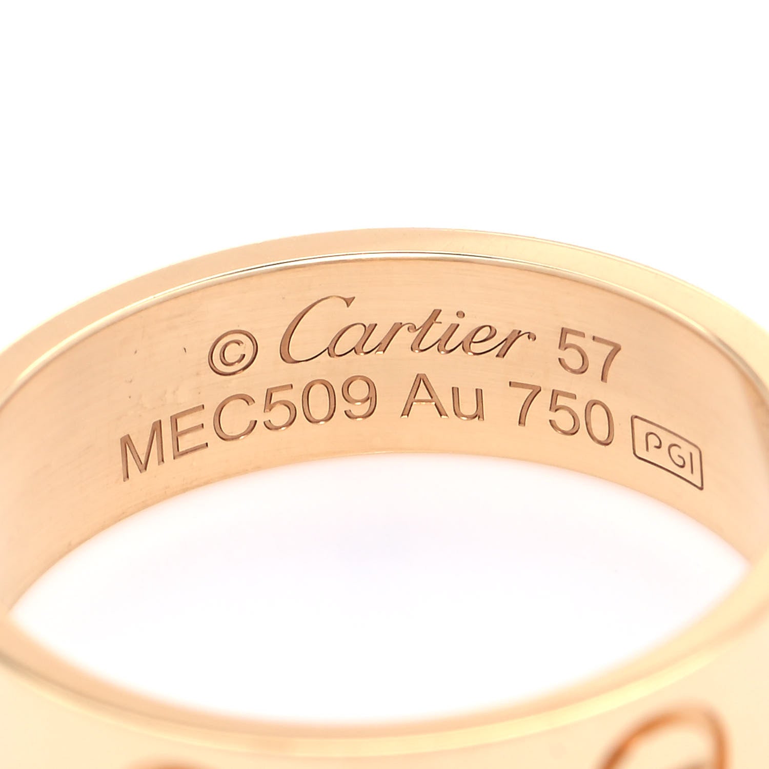 Cartier 18K Yellow Gold 5.5mm LOVE Ring 57 8 4 of 4