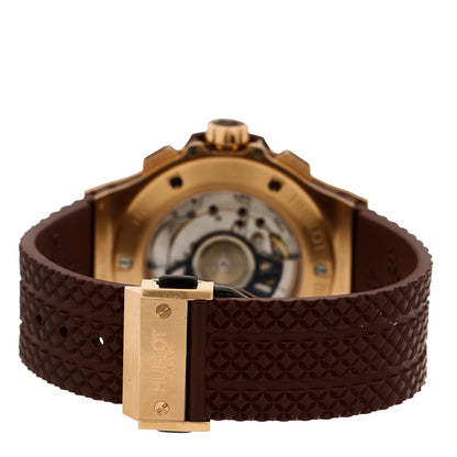 Hublot 18K Rose Gold Rubber Diamond 41mm Big Bang Automatic Watch Brown 341.PC.1007.RX.174 3 of 5