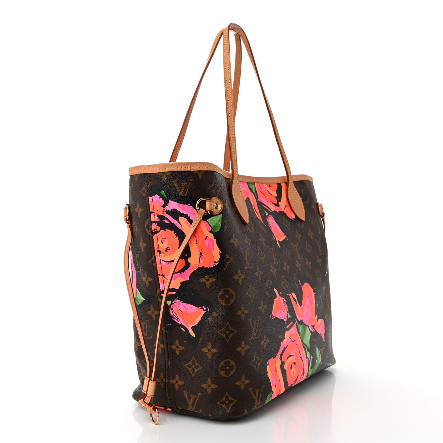 Louis Vuitton Monogram Roses Neverfull MM 3 of 11