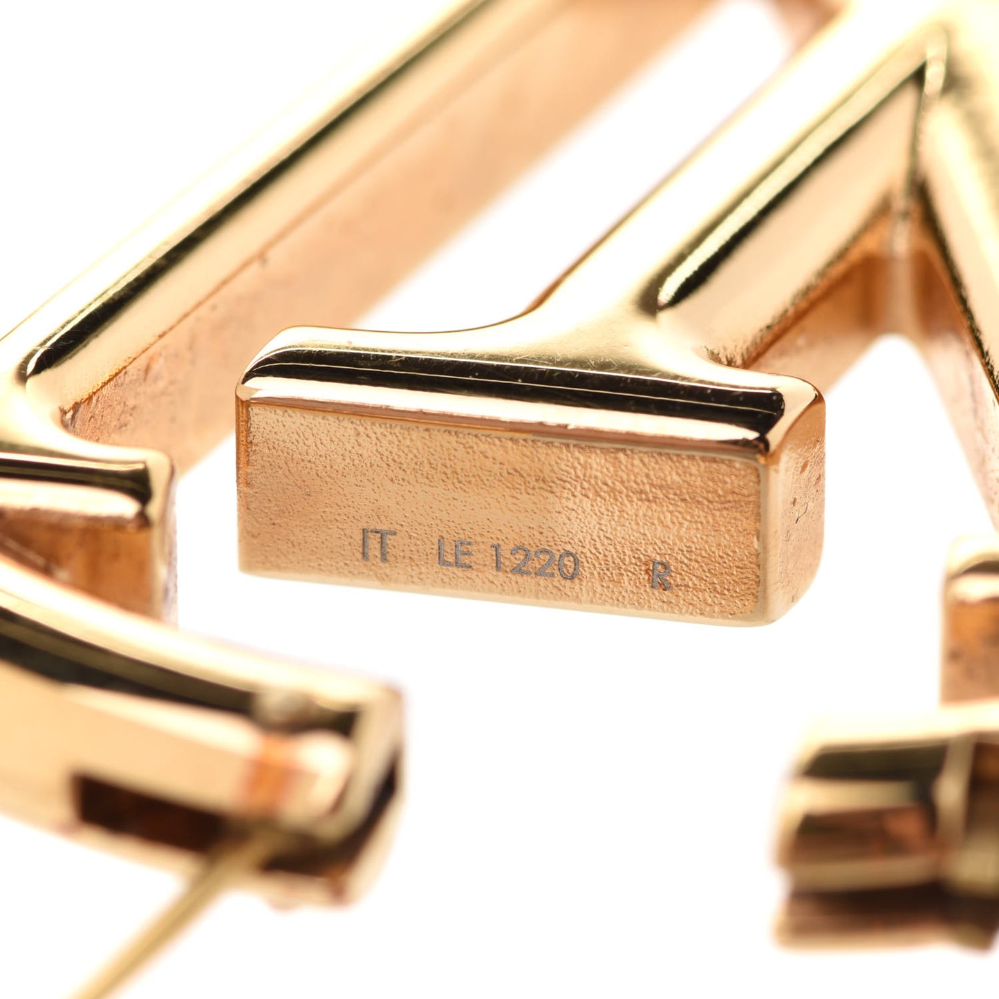 Metal Louise Hoop Earrings Gold