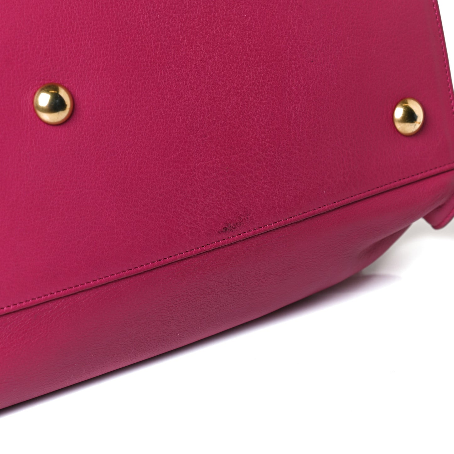 Calfskin Medium Classic Y Cabas Fuchsia