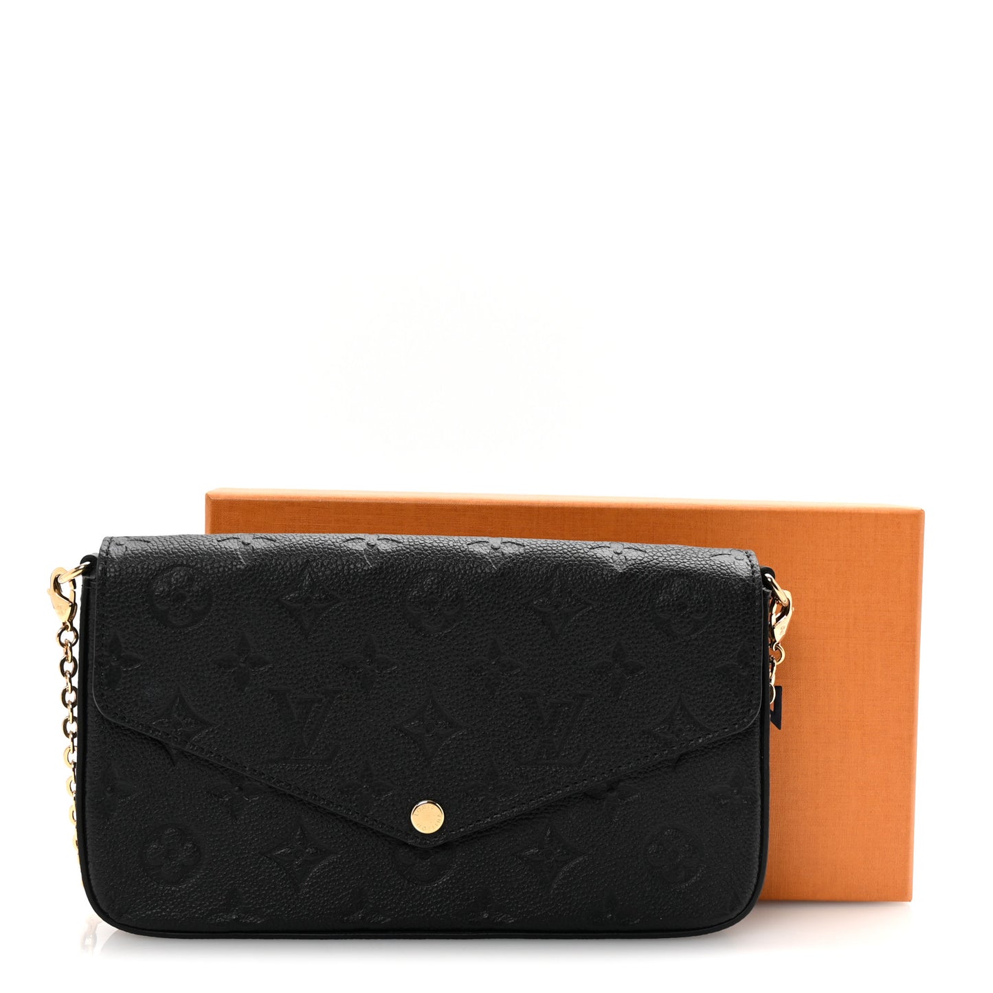 Empreinte Pochette Felicie Chain Wallet Black