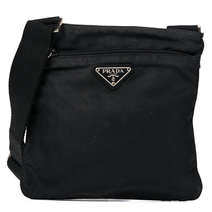 Prada Nylon Vela Flat Messenger Bag Black 1 of 21