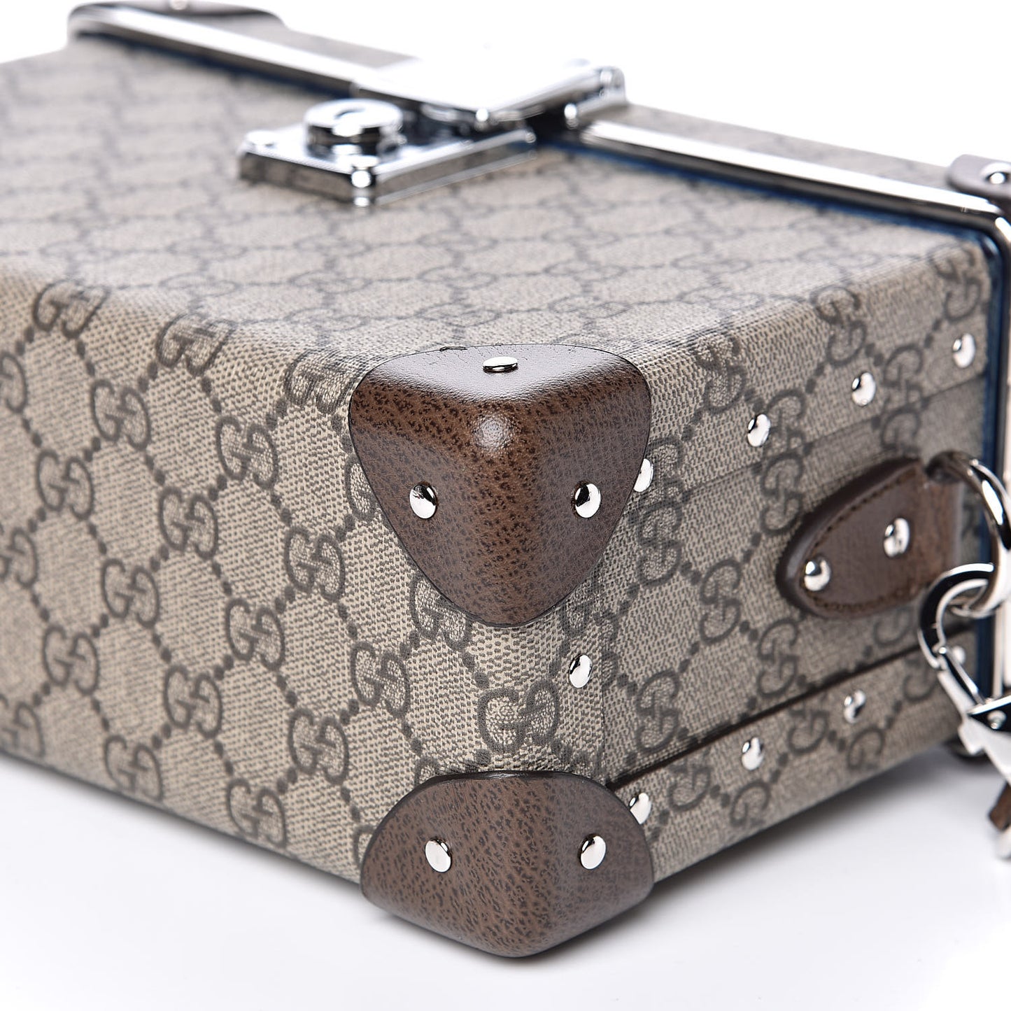 GG Supreme Monogram Globe-Trotter Beauty Case Brown