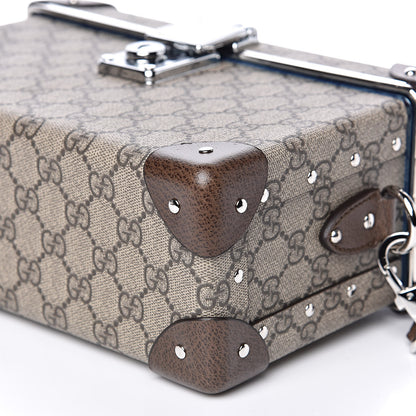 Gucci GG Supreme Monogram Globe-Trotter Beauty Case Brown 9 of 10