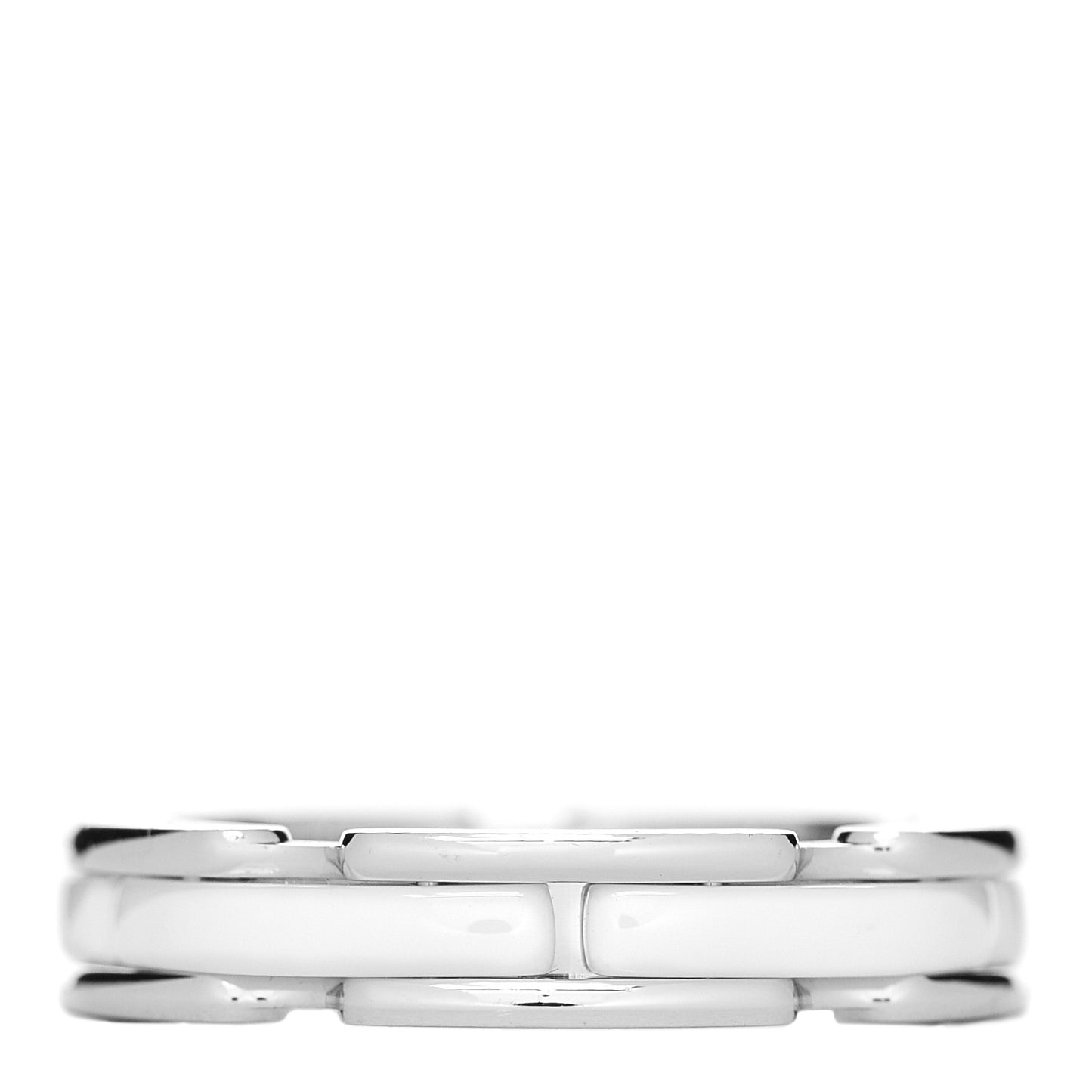 18K White Gold Ceramic Small Ultra Ring White 49 4.75