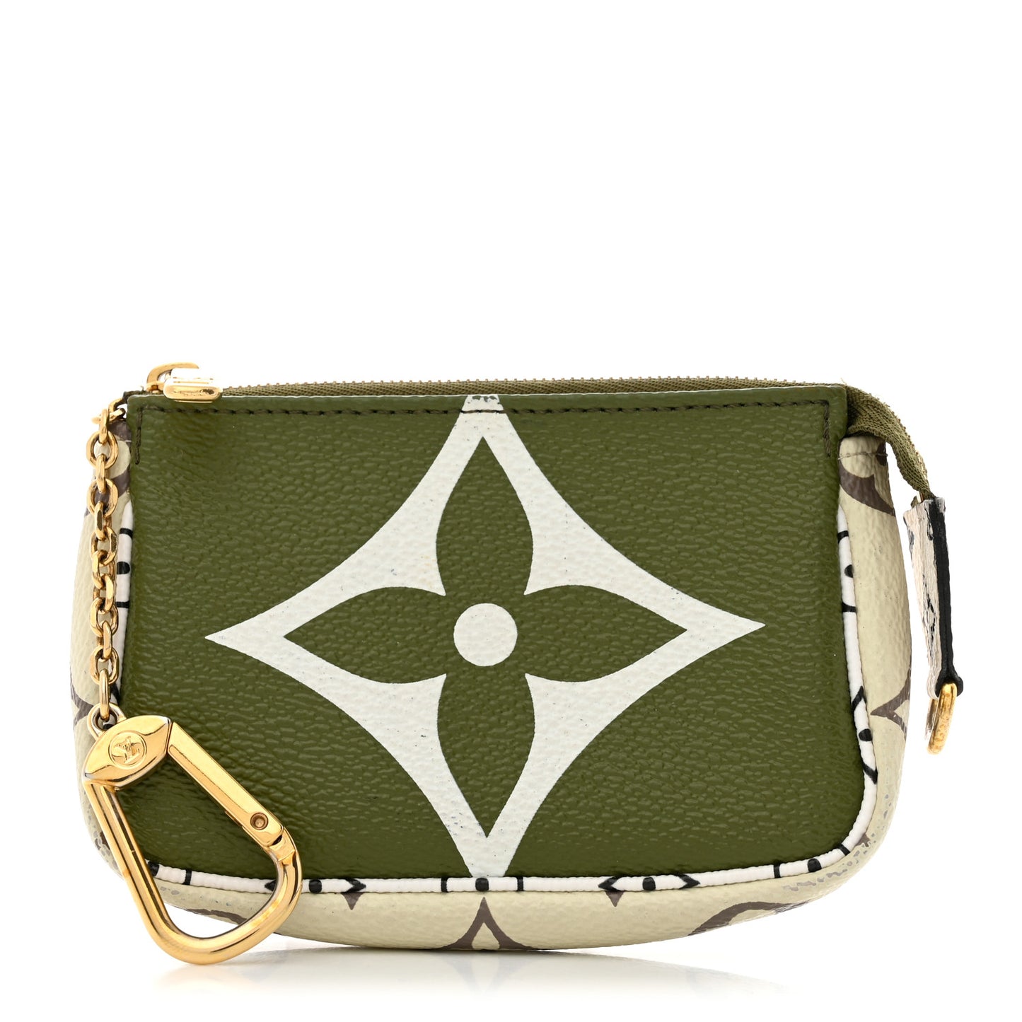 Monogram Giant Micro Pochette Accessories Kaki White