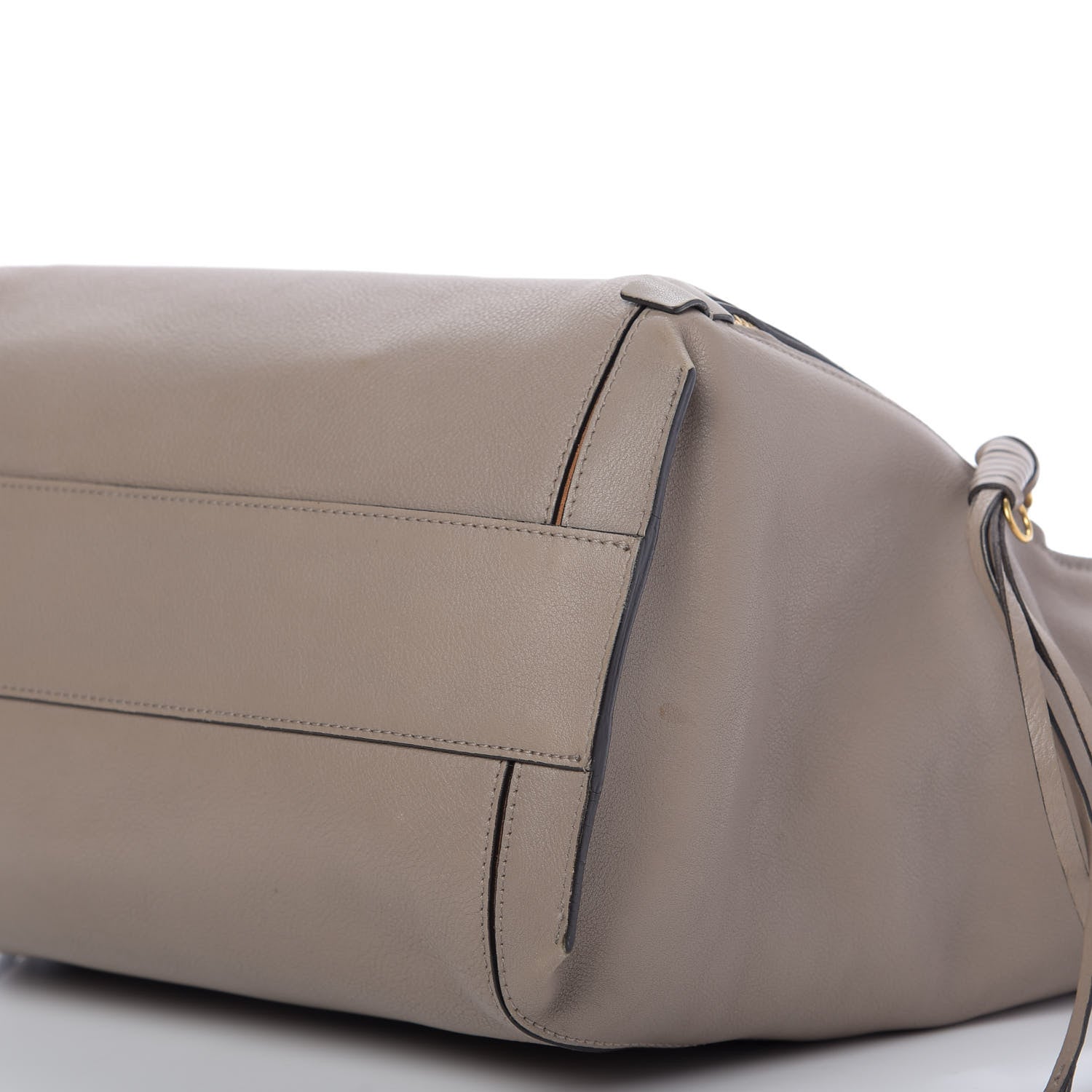 Chloe Smooth Calfskin Medium Milo Shopping Tote Motty Grey 7 of 10